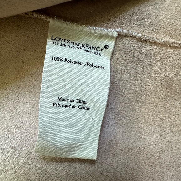 NWT LoveShackFancy Lully Faux Shearling Jacket in Honey. Size XXL. - Picture 8 of 16